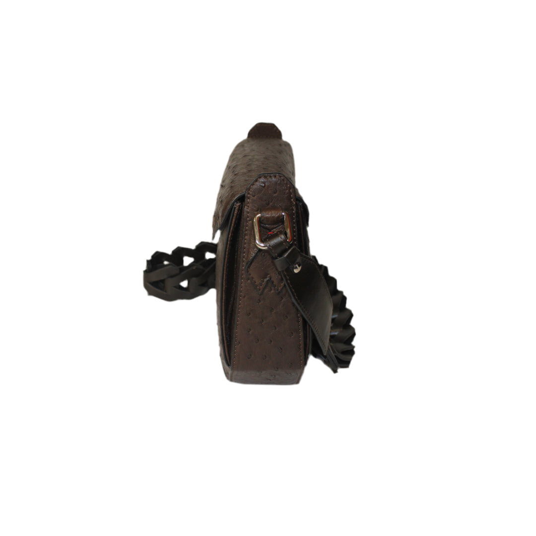 Lia Ostrich leather quill