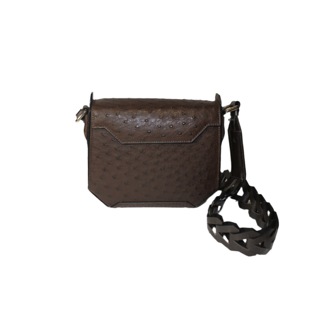Lia Ostrich leather quill