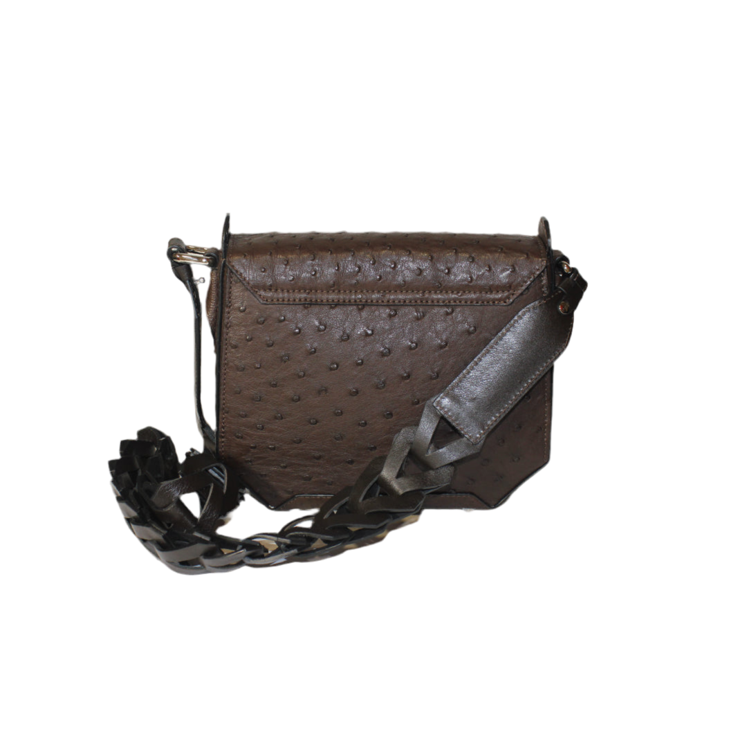 Lia Ostrich leather quill
