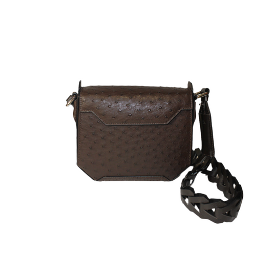 Lia Ostrich leather quill